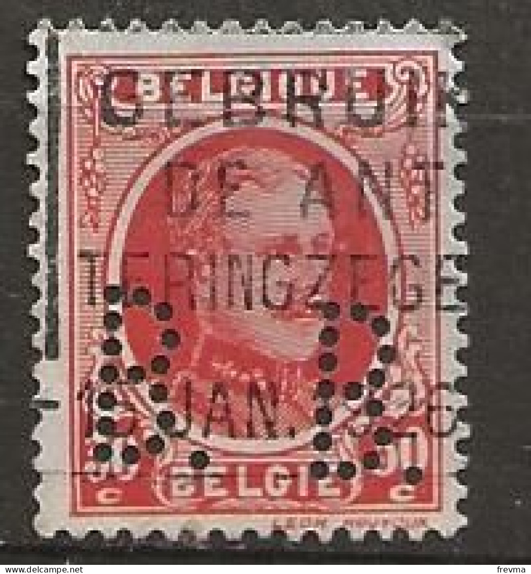 Timbre Belgique Perforé BB 1926 - 1909-34