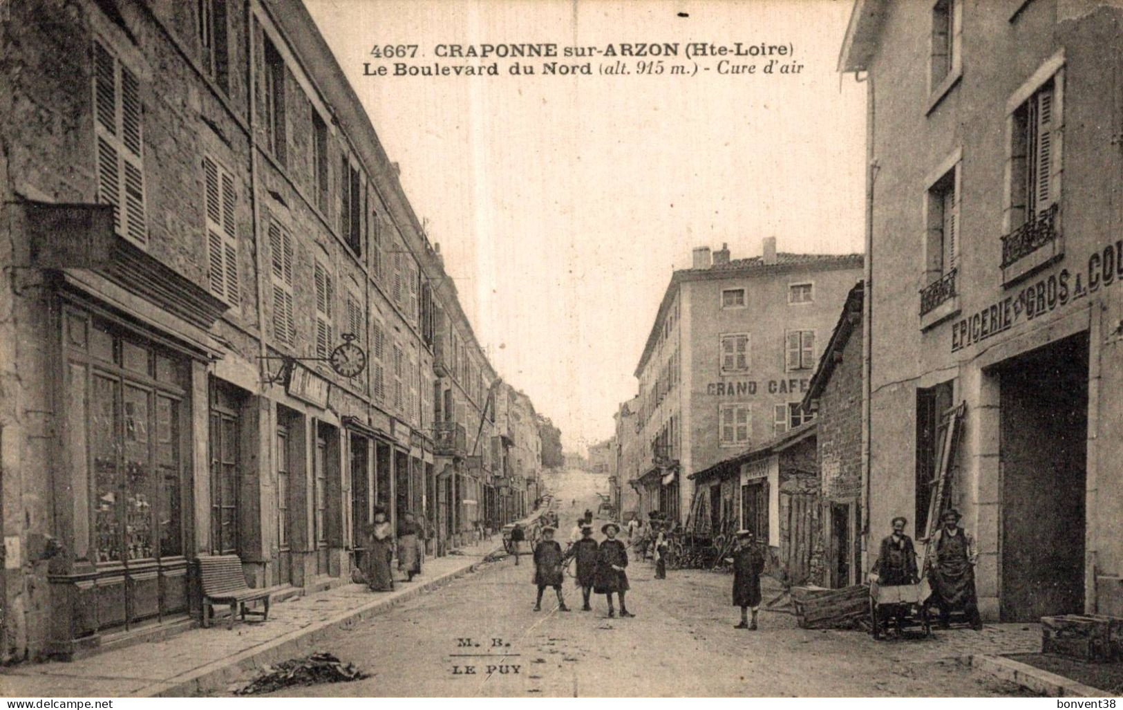 K1202 - CRAPONNE Sur ARZON - D43 - Le Boulevard Du Nord - Craponne Sur Arzon