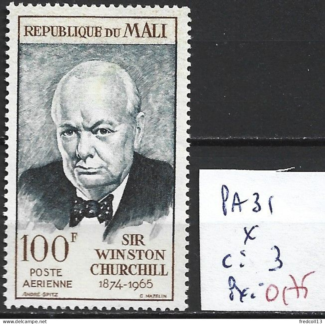MALI PA 31 * Côte 3 € - Sir Winston Churchill