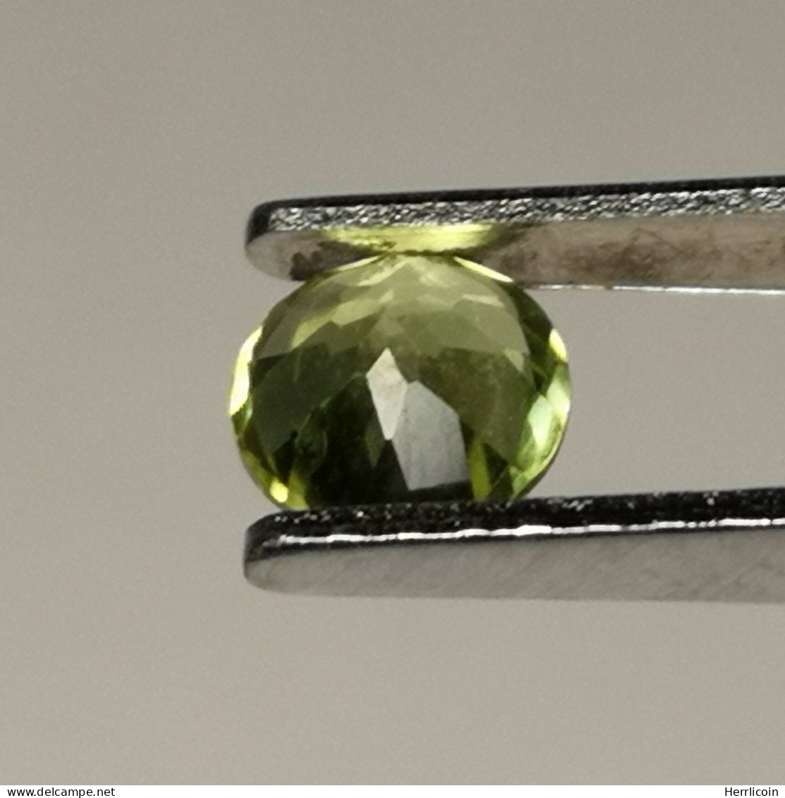 Péridot naturel d'Afrique - VS -  Rond 0.57 Carat - 5.1 x 3.2 mm