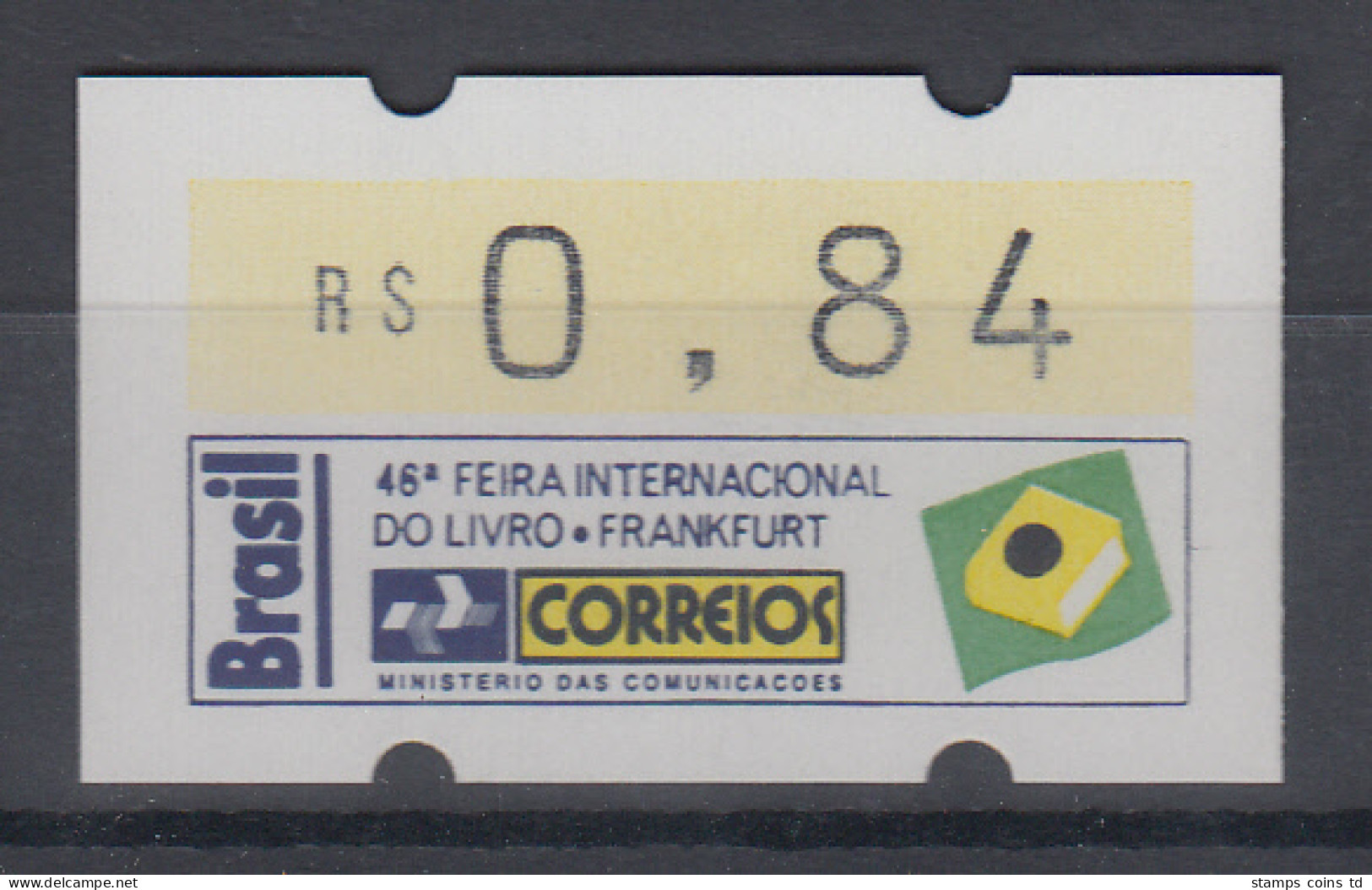 Brasilien Klüssendorf-ATM Sonderausgabe Buchmesse Frankfurt 1994 ** - Viñetas De Franqueo (Frama)