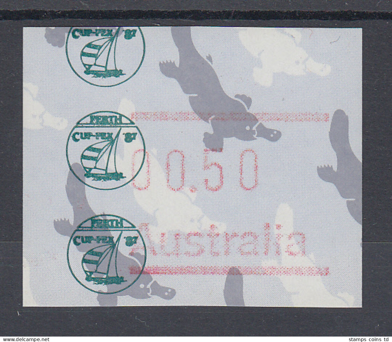 Australien Frama-ATM Sonderausgabe CUP-PEX `87 ** - Machine Labels [ATM]