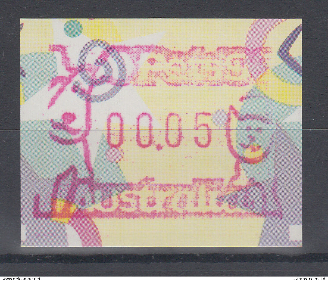 Australien Frama-ATM "Festive Frama"  Sonderausgabe Pets 96  ** - Timbres De Distributeurs [ATM]