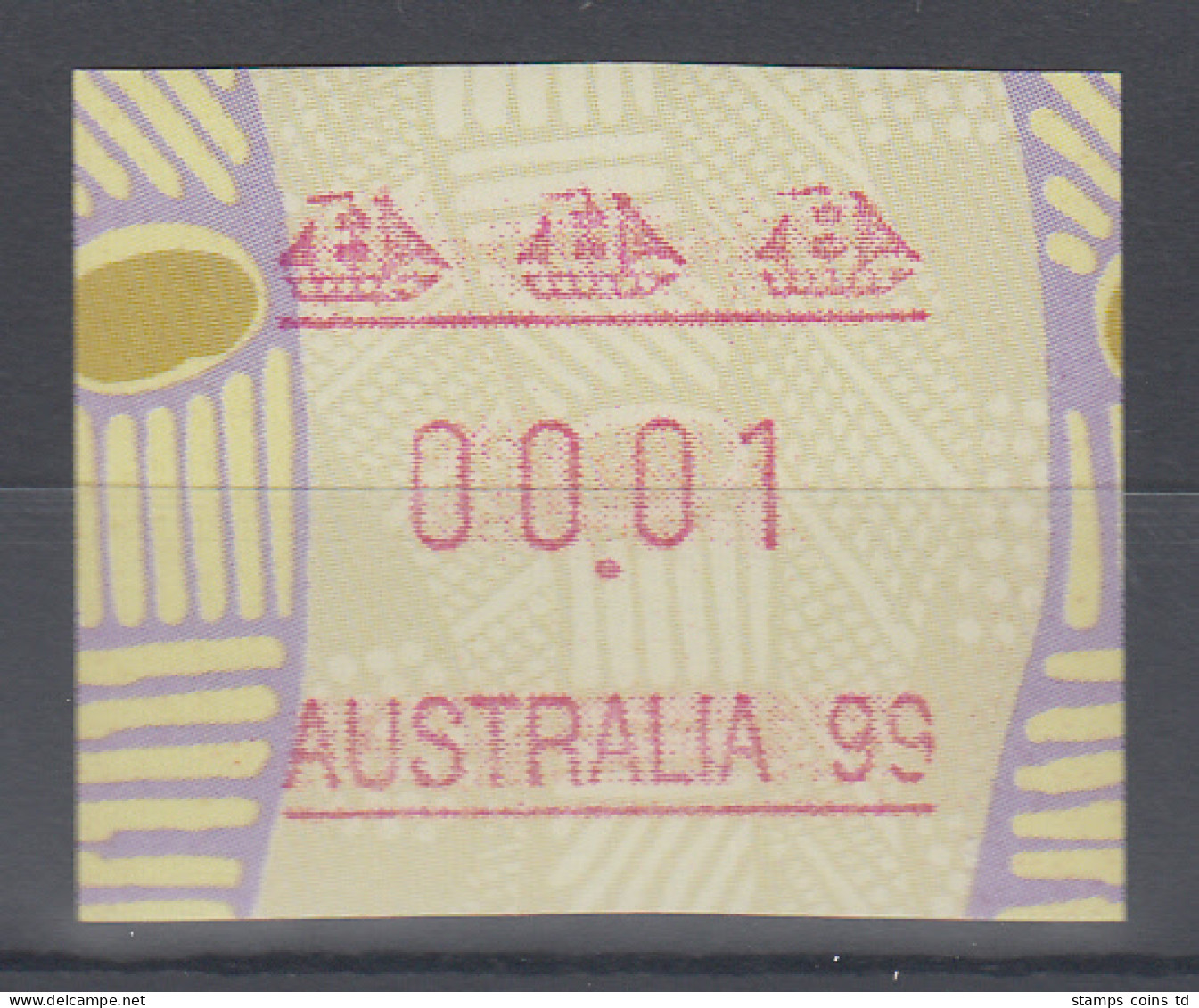 Australien Frama-ATM Aboriginal-Art Sonderausgabe Australia 99 ** Linie Lang  - Vignette [ATM]
