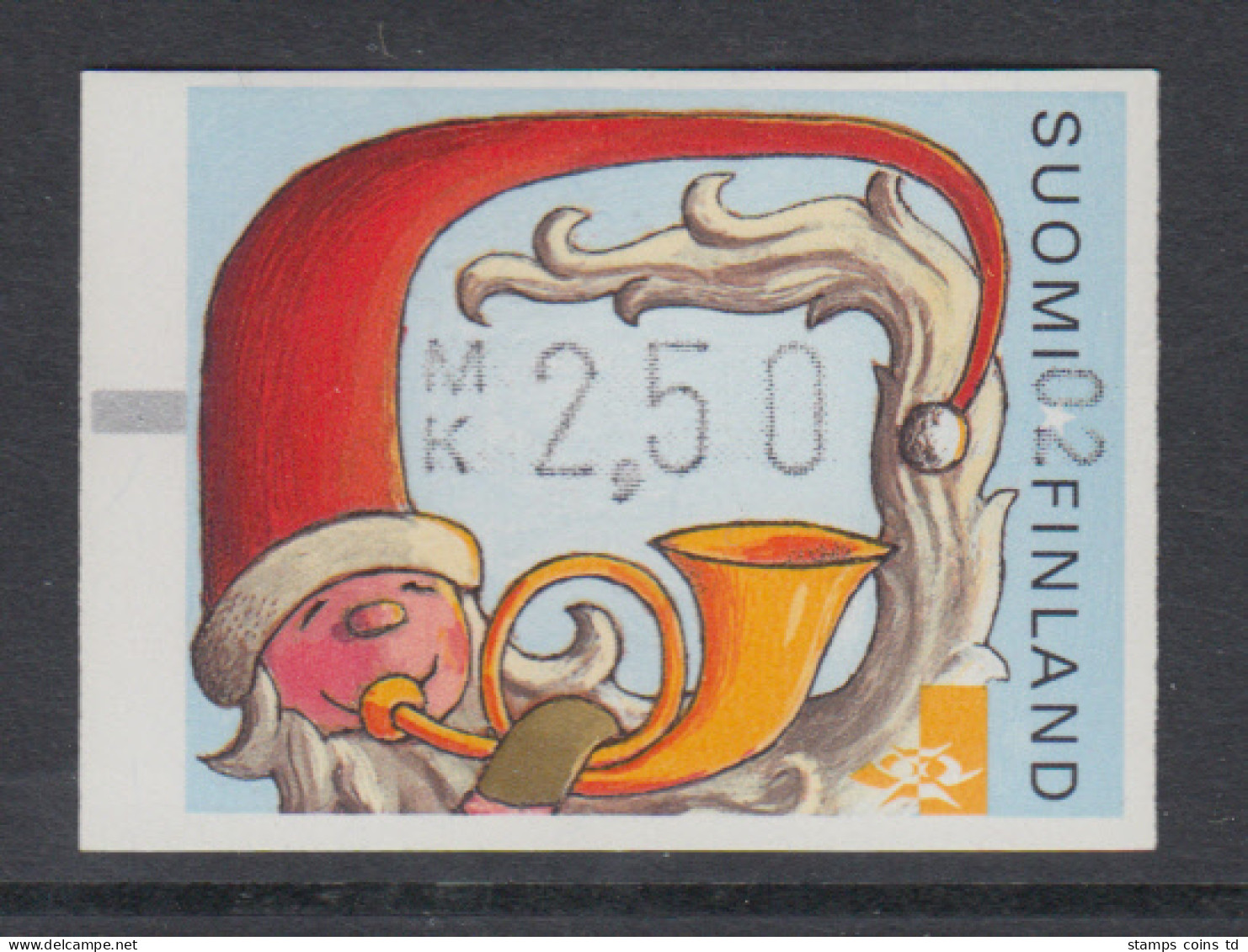 Finnland 1997, Frama-ATM Santa Claus, Mit Angabe MK Und Aut.-Nr. 02, Mi.-Nr. 32 - Vignette [ATM]