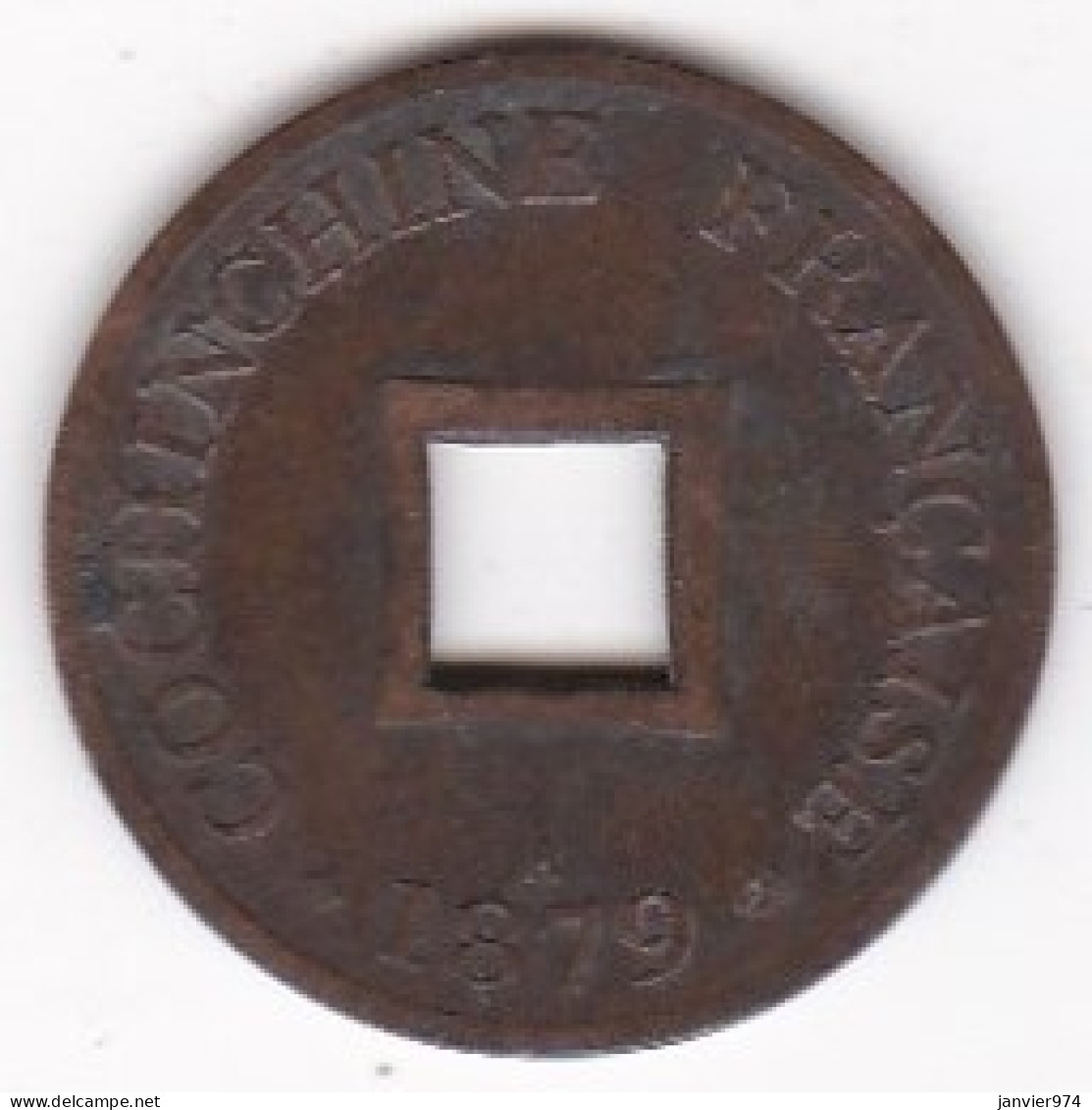 Cochinchine Française. SAPEQUE 1879 A Ancre, En Bronze, Lec# 9 - Cochinchina