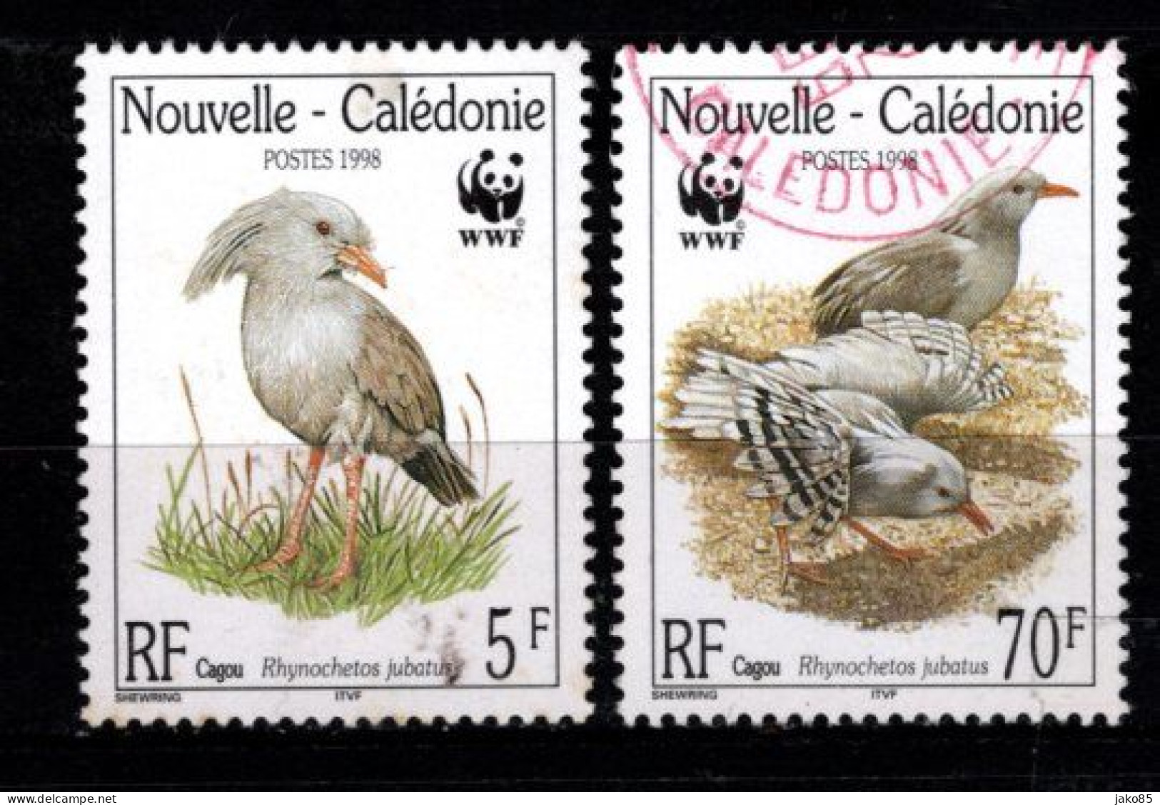 - Nelle Caledonie - 1998 - YT N° 768 + 771 -  Oblitérés -  WWF - Protection De La Faune - Gebruikt