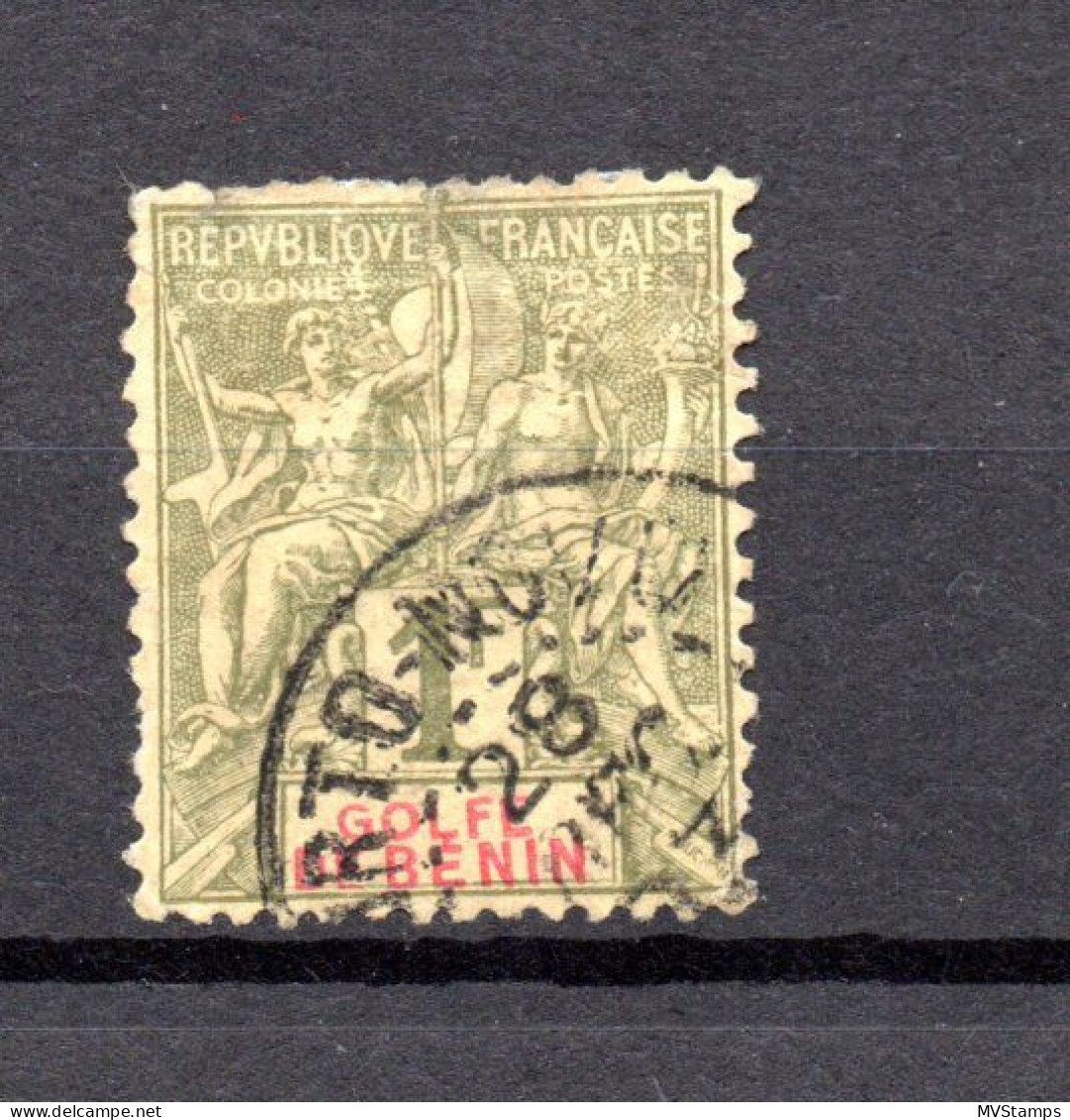 Benin (France) 1893 Old 1 Fr.Sage Stamp (Michel 29) Used - Gebruikt