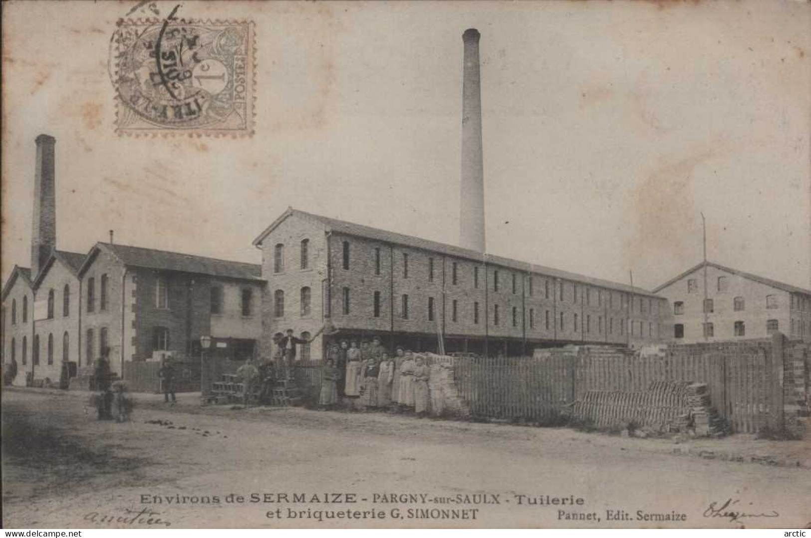 Environs De SERMAIZE PARGNY Sur SAULX  Tuilerie Et Briqueterie G. SIMONNET - Pargny Sur Saulx