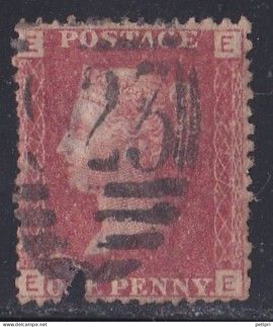 Grande Bretagne - 1840 - 1901 Victoria 1 P Dentelé EEEE  Y&T N ° 26  Oblitéré Avec Chiffre 23 London - Used Stamps