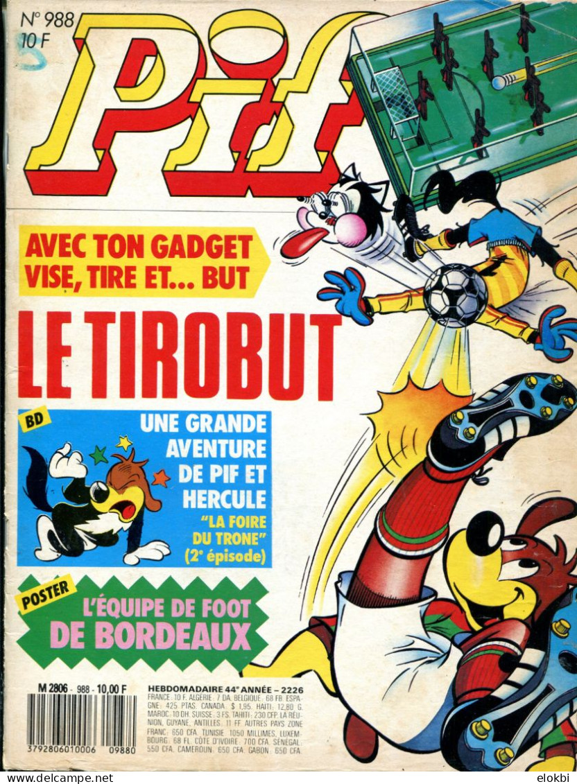 Pif Gadget N°988 - Pif "La Foire Du Trône" (2ème Partie) - Pif Gadget