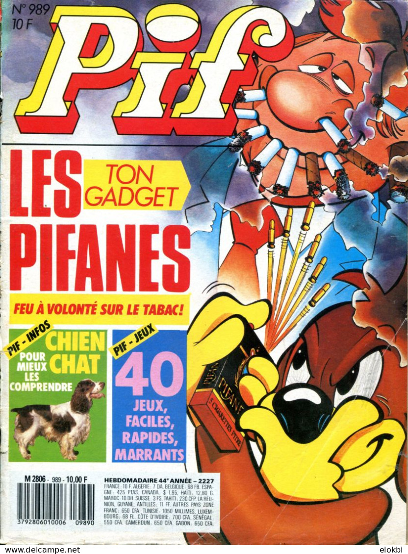 Pif Gadget N°989 - Pif "La Foire Du Trône" (3ème Et Dernière Partie) - Pif Gadget