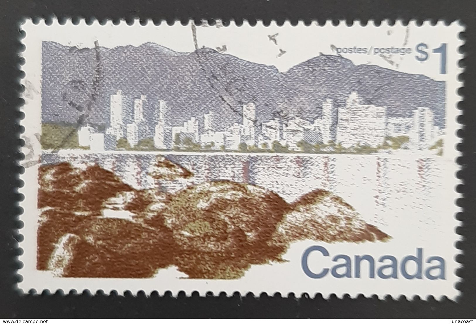 Canada 1977  USED  Sc599a,   1$ Landscape - Oblitérés