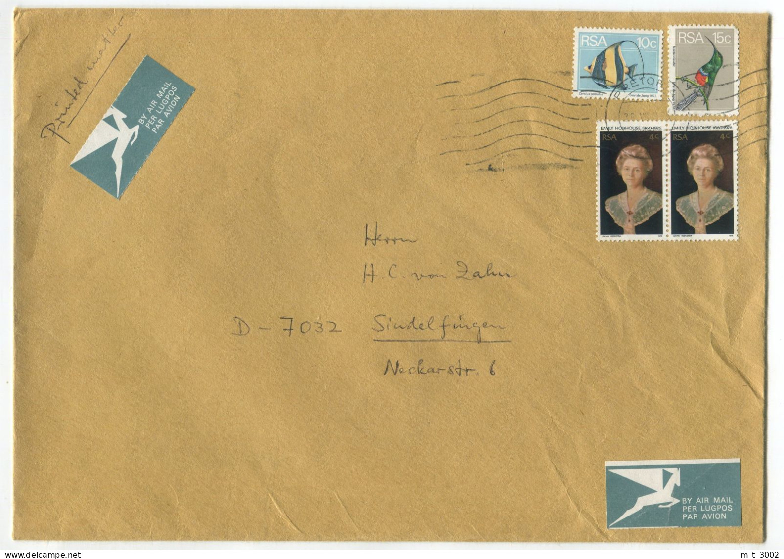 Cover South Africa Emily Hobhouse - Lettres & Documents