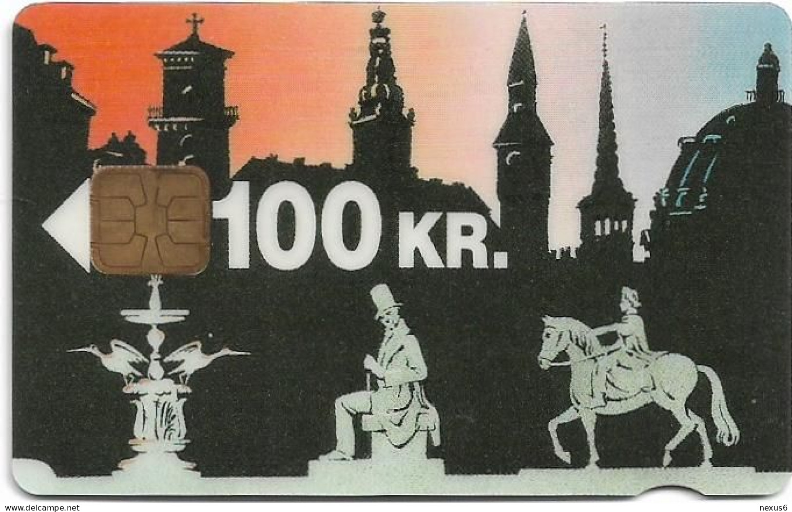 Denmark - Danmønt - Towers Of The City - DD020B - 100Kr. Exp. 06.1995, 3.000ex, Used - Denmark