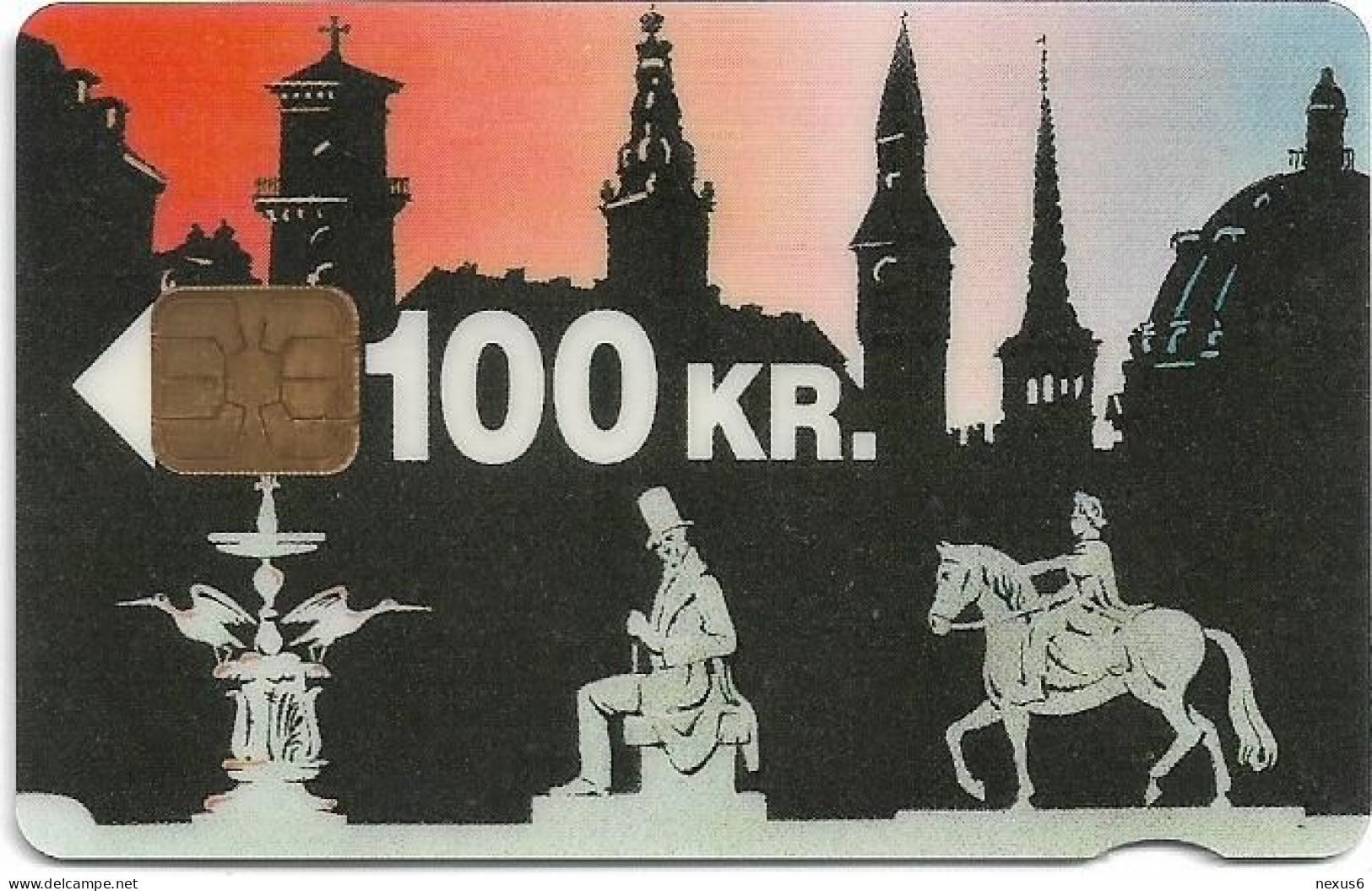 Denmark - Danmønt - Towers Of The City - DD020C - 100Kr. Exp. 07.1995, 1.200ex, Used - Denmark