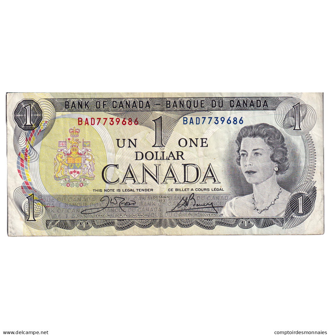 Billet, Canada, 1 Dollar, 1973, KM:85c, TTB - Canada