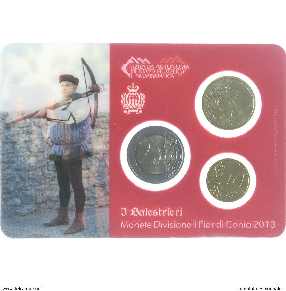 Saint Marin , 10c. + 50c. + 2€, I Balestrieri, 2013, Rome, FDC, FDC - San Marino