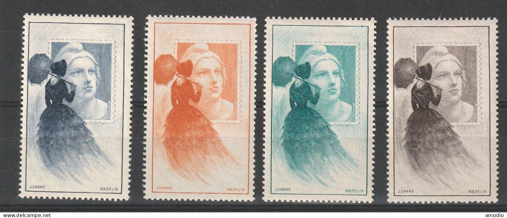 France Vignettes Marianne De Gandon Par J Carré Et Mazelin N** - Philatelic Fairs