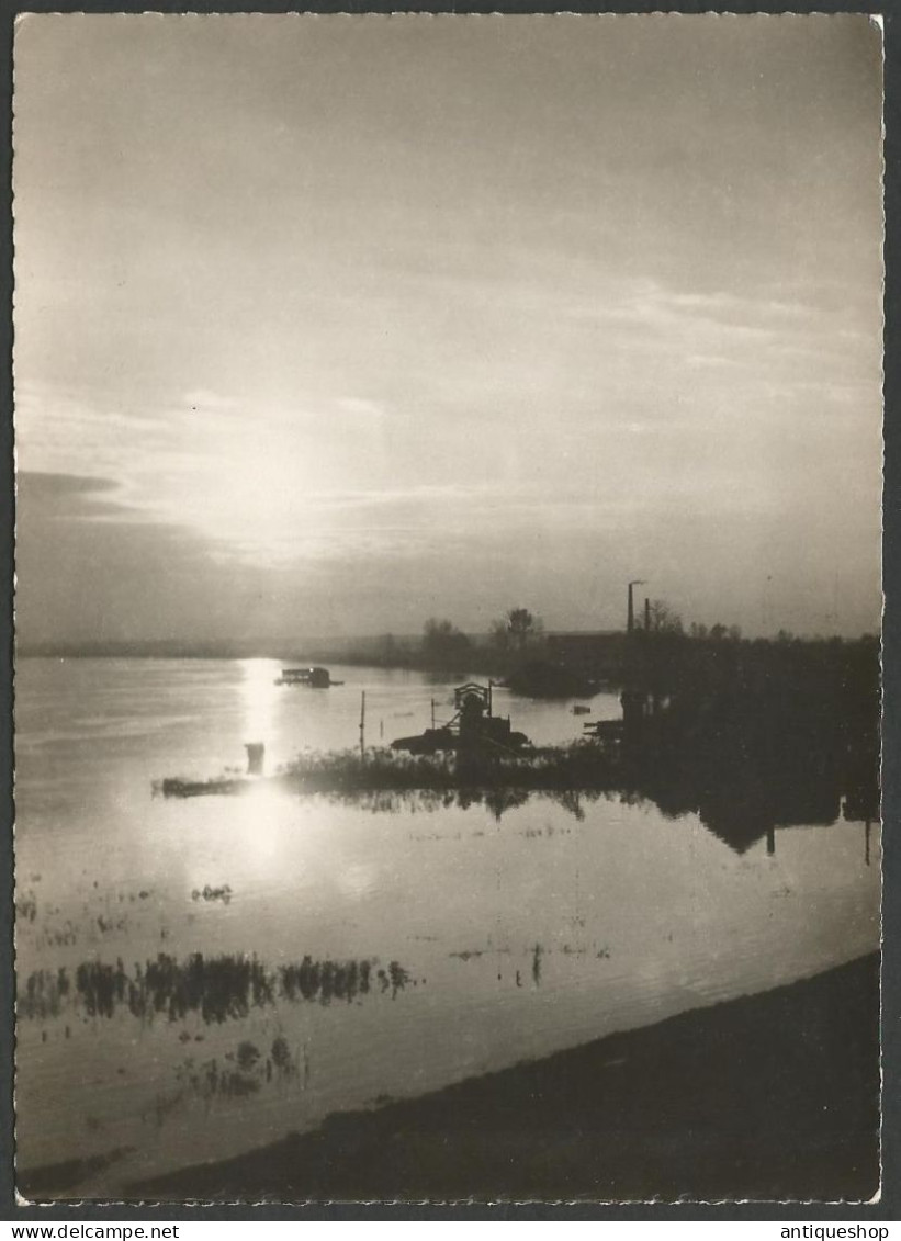 Croatia-----River Sava (Slavonski Brod)(Ship Mill,Water Mill,Floating Mill)-----old Postcard - Molinos De Agua