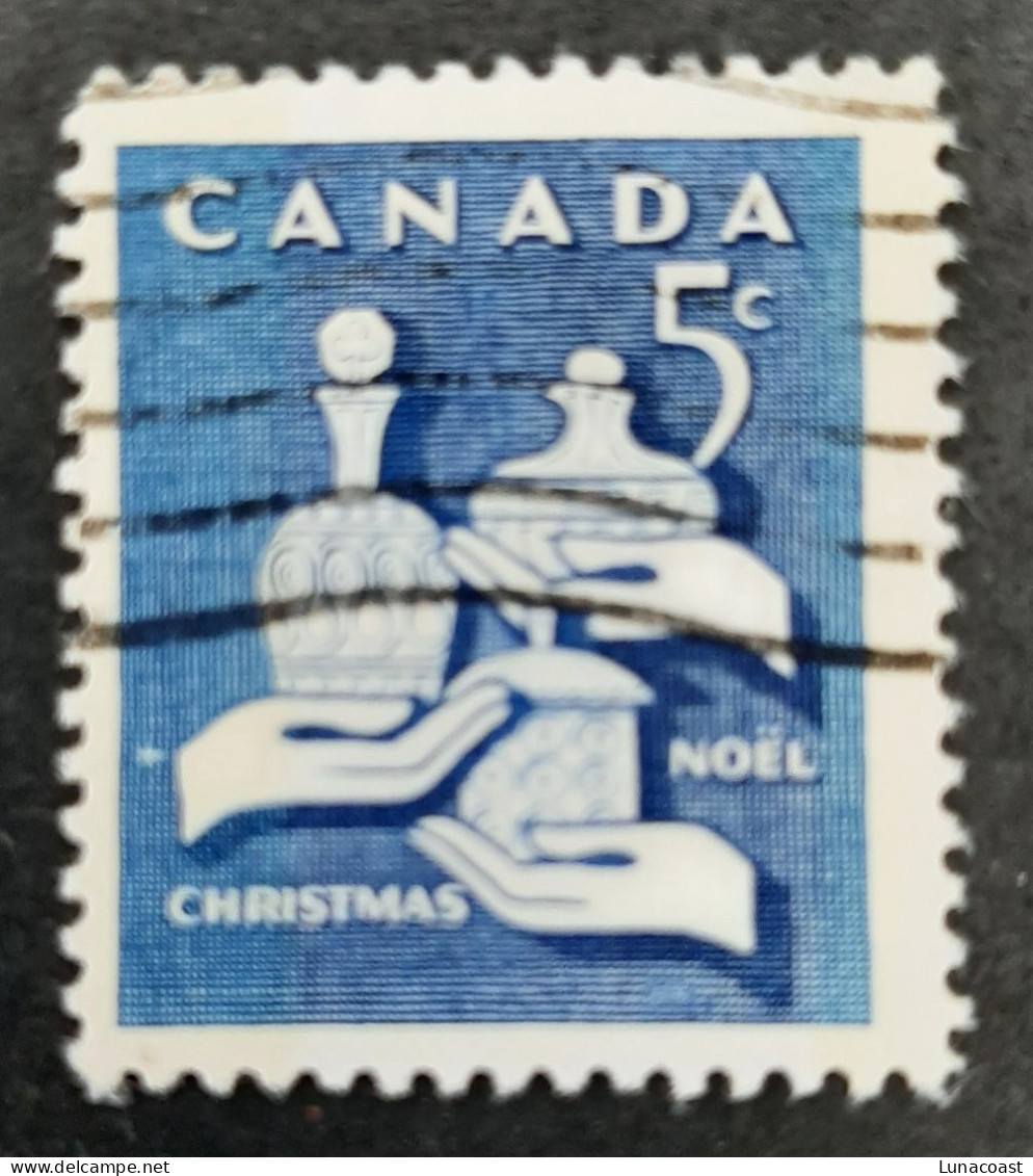 Canada 1965-71  USED  Sc443-488-502-555,   4 X Christmas PHOSPHOR, Tagged W2B/WCB - Usati