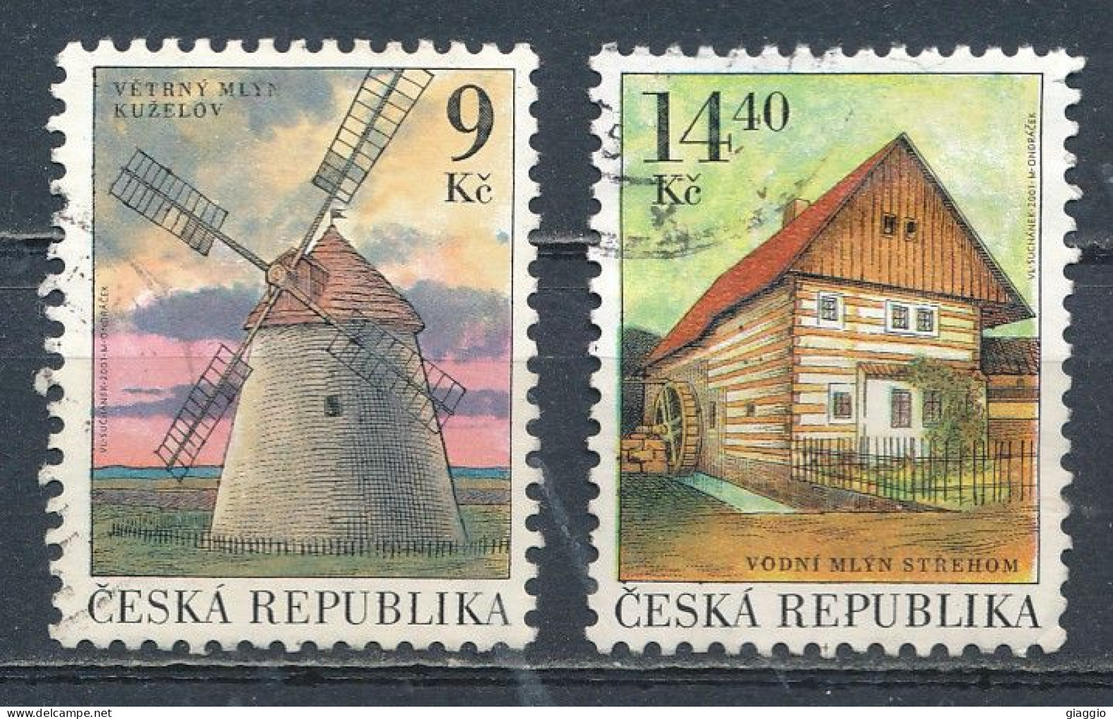 °°° CZECH REPUBLIC - Y&T N°287/88 - 2001 °°° - Usados