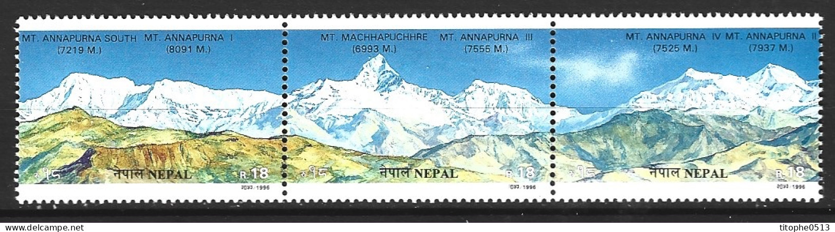 NEPAL. N°600-2 De 1996. Himalaya. - Bergen