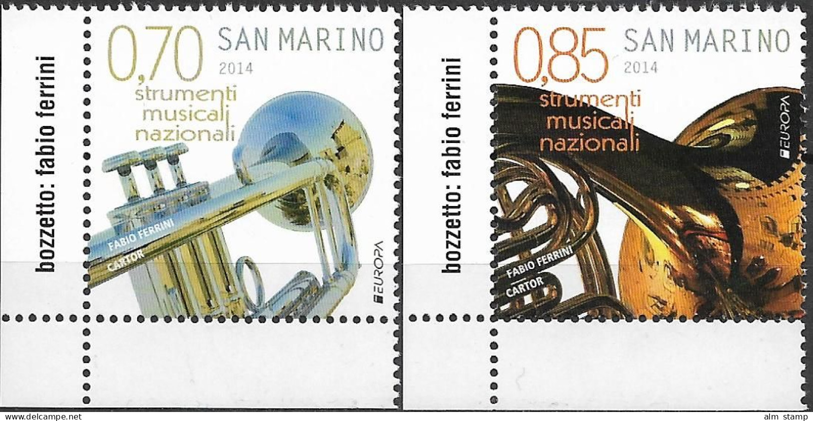 2014 San Marino  Mi. 2585-6**MNH  Europa - 2014