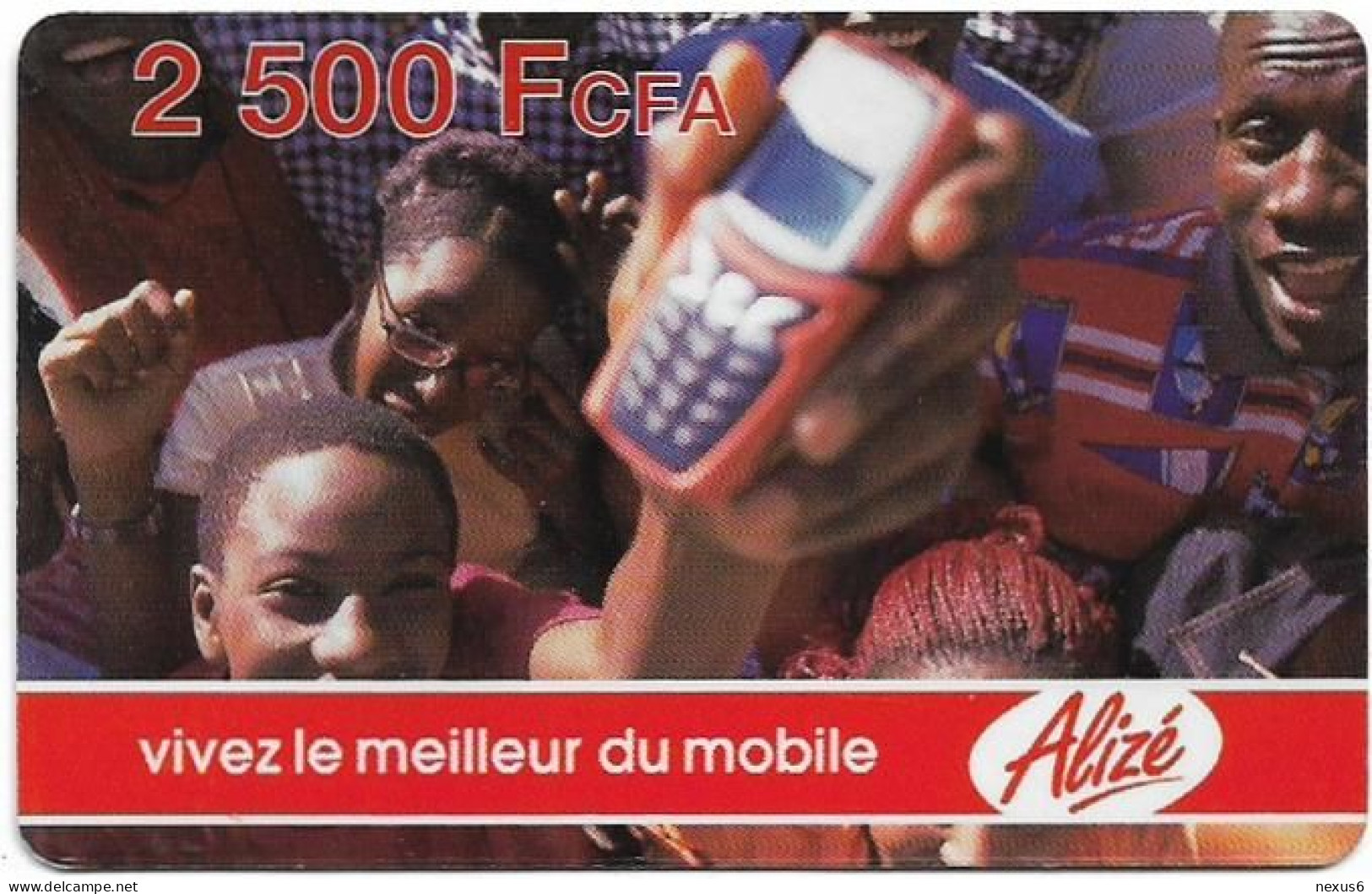 Senegal - Alizé - Vivez Le Meilleur Du Mobile - Crowd And Mobile, Reverse 2, GSM Refill 2.500CFA, Used - Sénégal