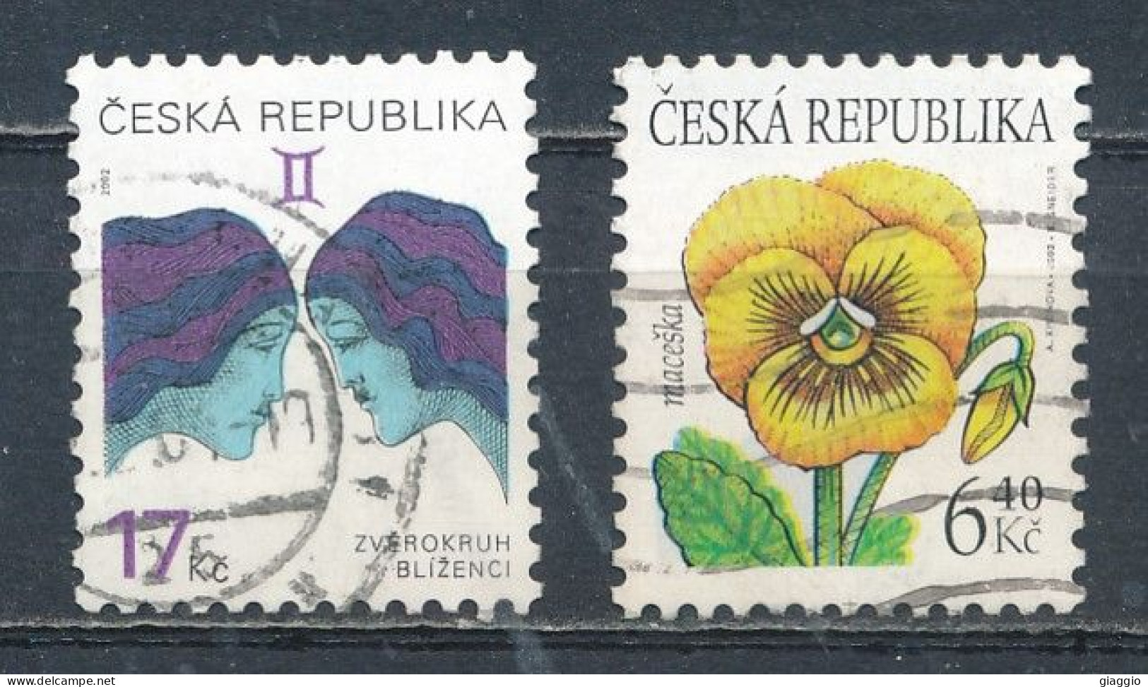 °°° CZECH REPUBLIC - Y&T N°305/6 - 2002 °°° - Used Stamps