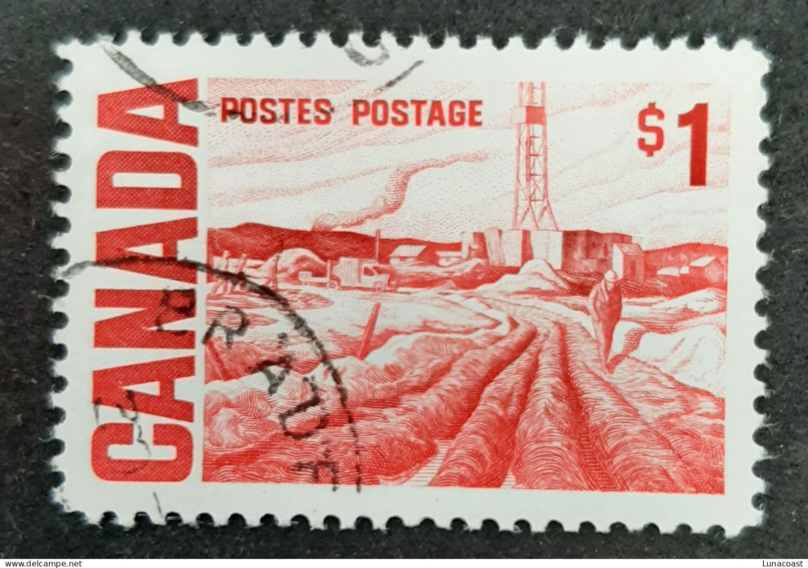 Canada 1967  USED  Sc465B,    1$ Centennial, Edmonton Oil Field - Gebraucht