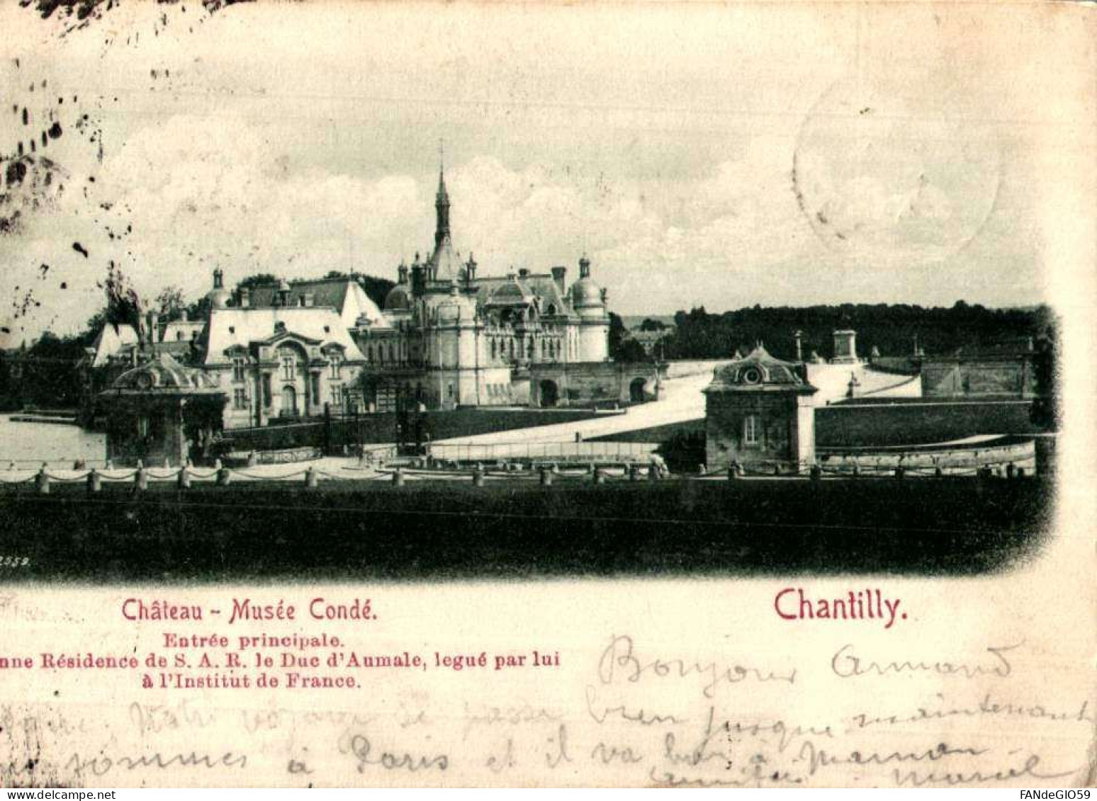 /  CHATEAU DE    CHANTILLY  /// 30 - Châteaux