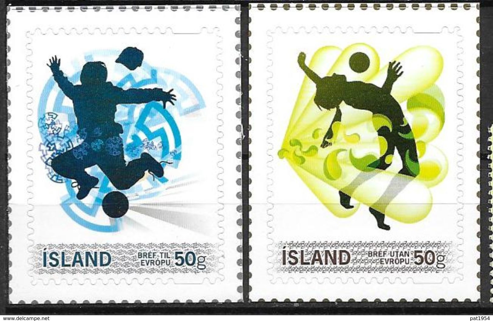 Islande 2010, N°1207/1208 Neufs Sports Football - Neufs