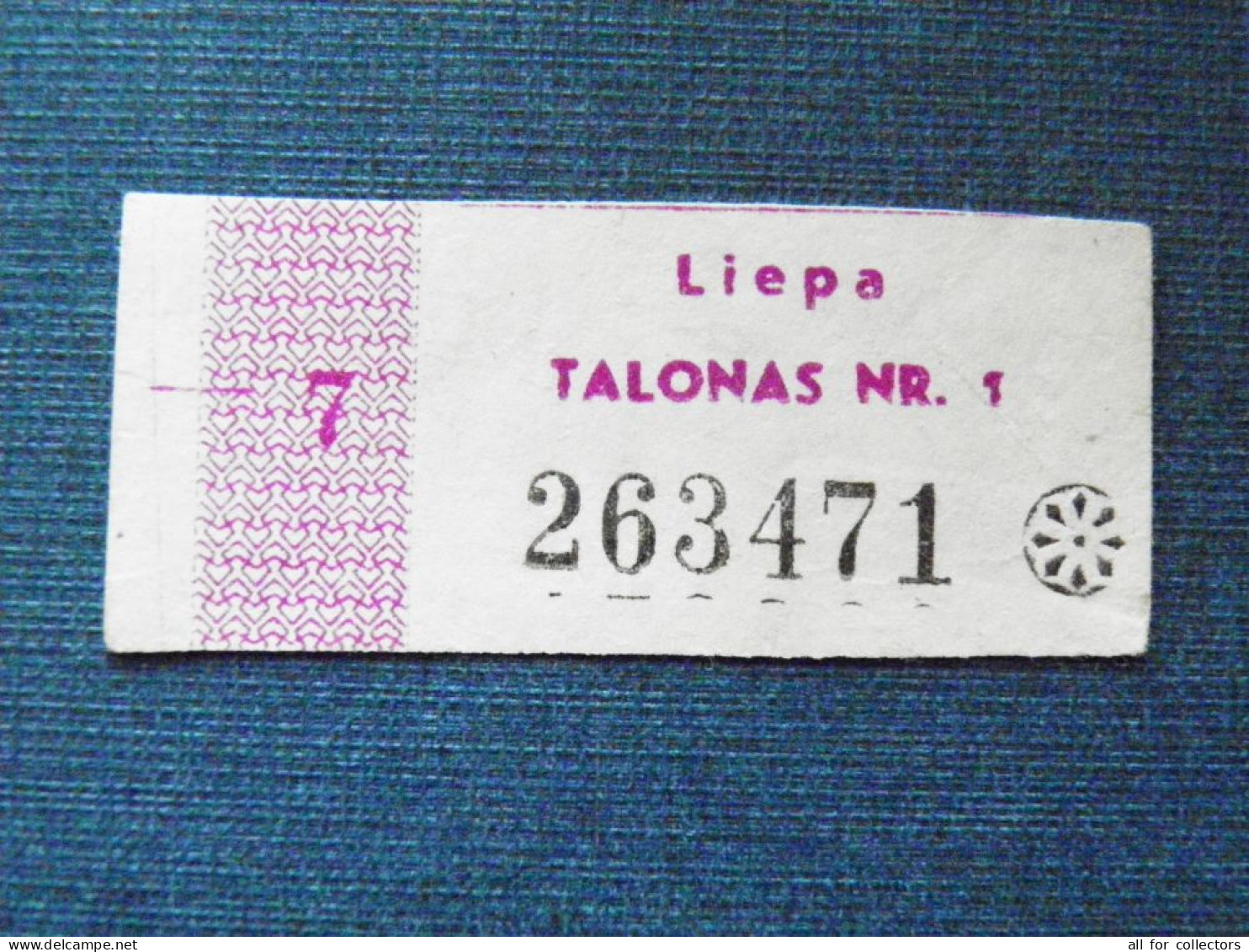 Talonas Lithuania Food Coupon Nr.1 July - Lituanie