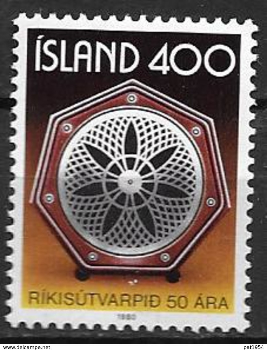 Islande 1980 N° 515 Neuf Radiodiffusion Nationale - Unused Stamps