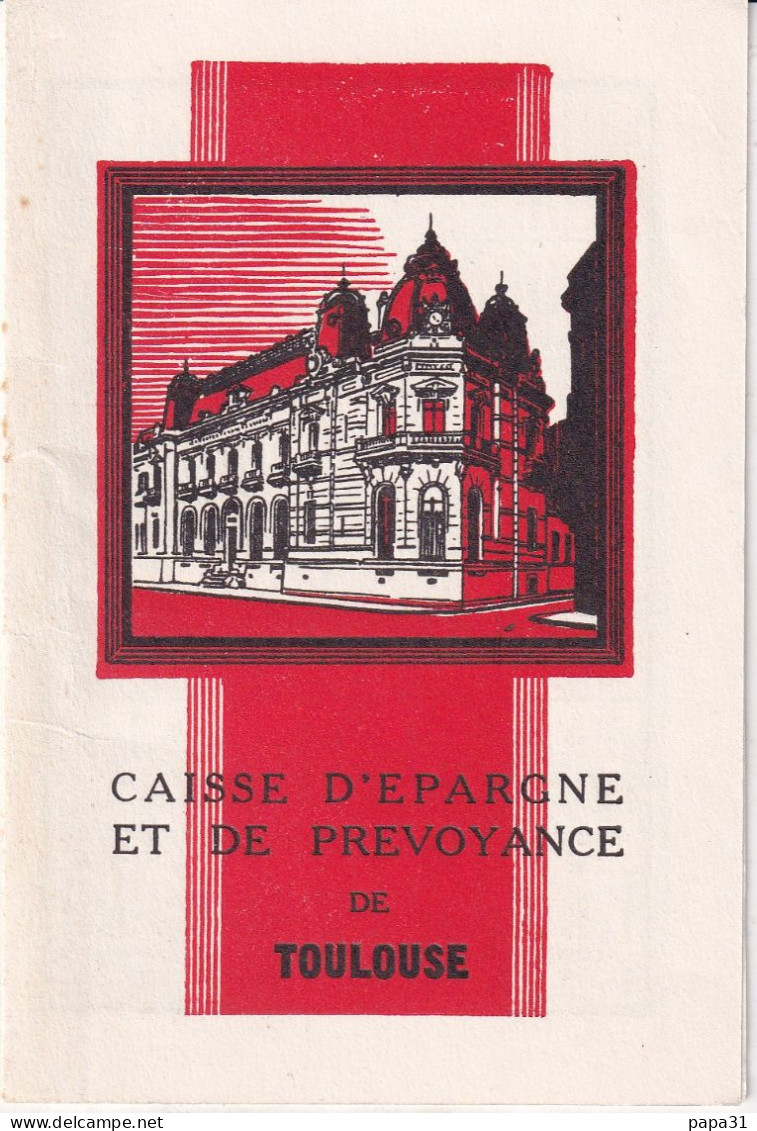 Calendrier De 1957  De La CAISSE ET DE PREVOYANCE De TOULOUSE - Petit Format : 1941-60