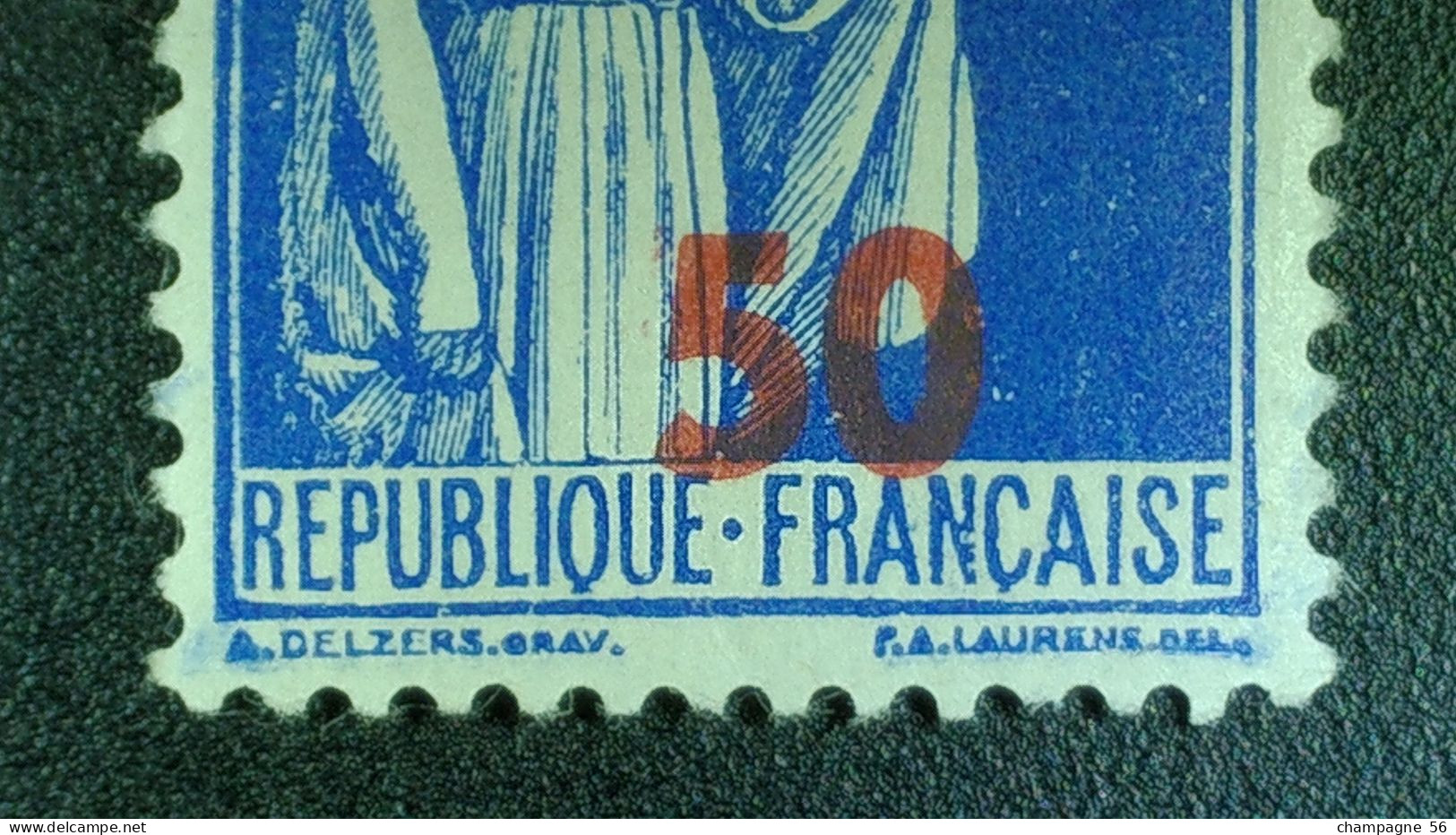 1940 / 1941 N° 479 SURCHARGE DEPLACER   PAIX  OBLIT DOS CHARNIERS - Used Stamps