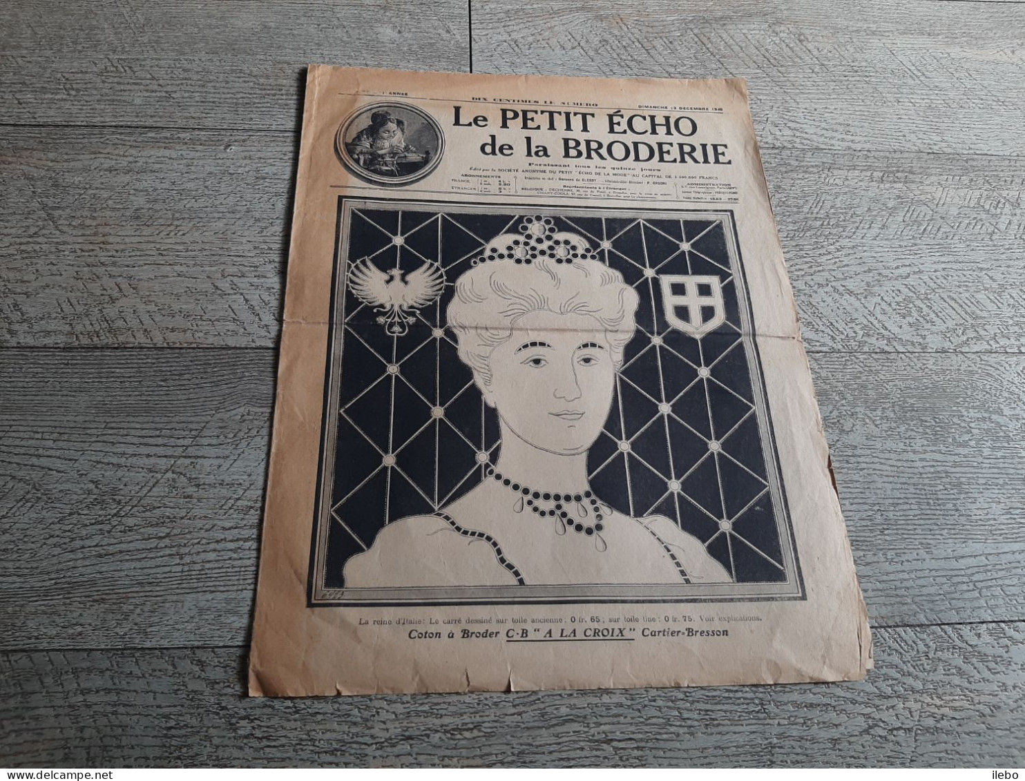 Le Petit écho De La Broderie 1915 Objets Du Jour De L'an Guerre Ww1 Alphabet Lingerie - Moda