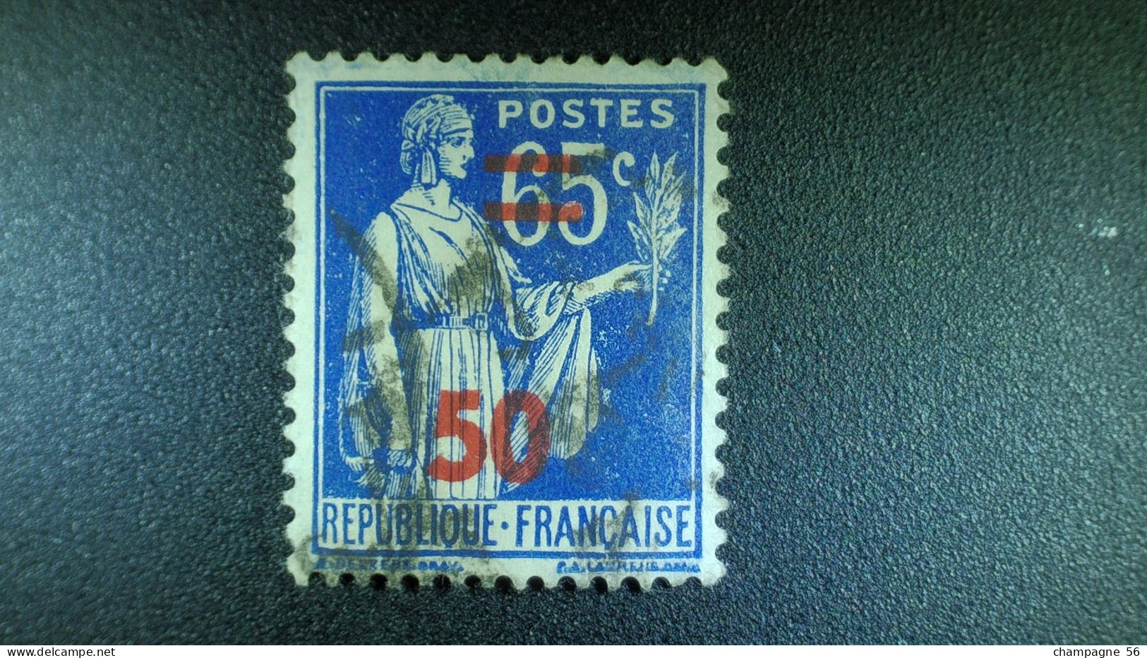 1940 / 1941 N° 479 SURCHARGE DEPLACER   PAIX  OBLIT - Usati