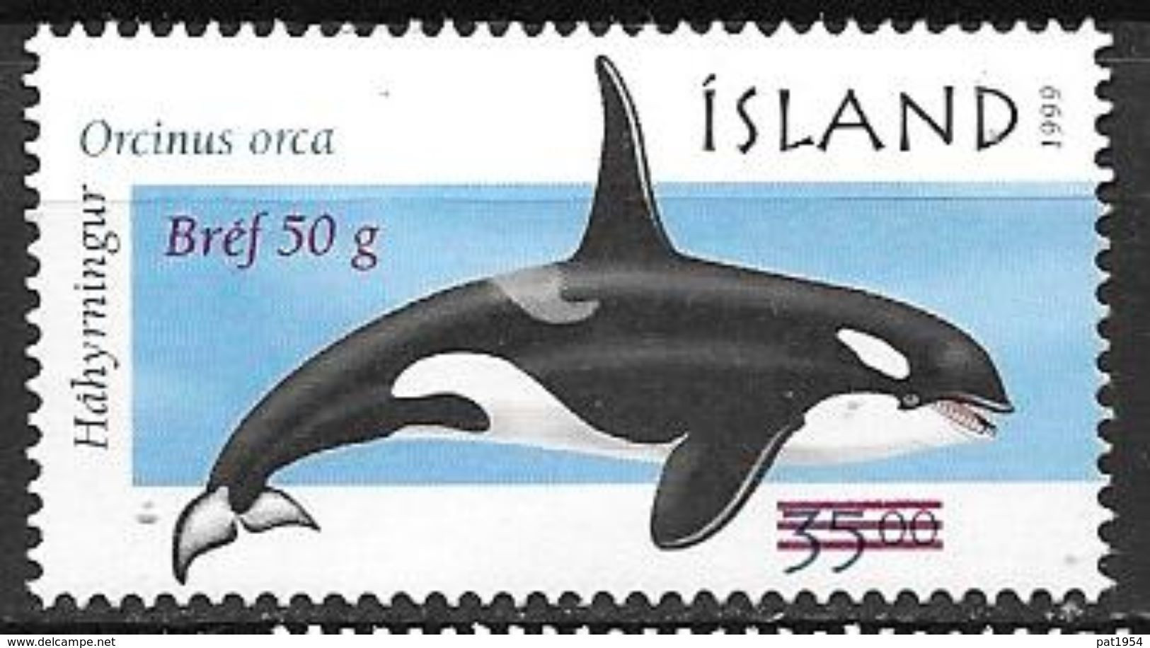 Islande 2001 N°916 Neuf** Orque Surchargé - Unused Stamps