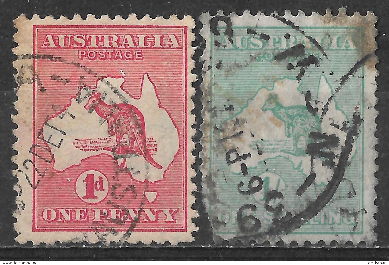 1913,1916 AUSTRALIA Set Of 2 USED STAMPS (Michel # 2,51) CV $13.50 - Used Stamps
