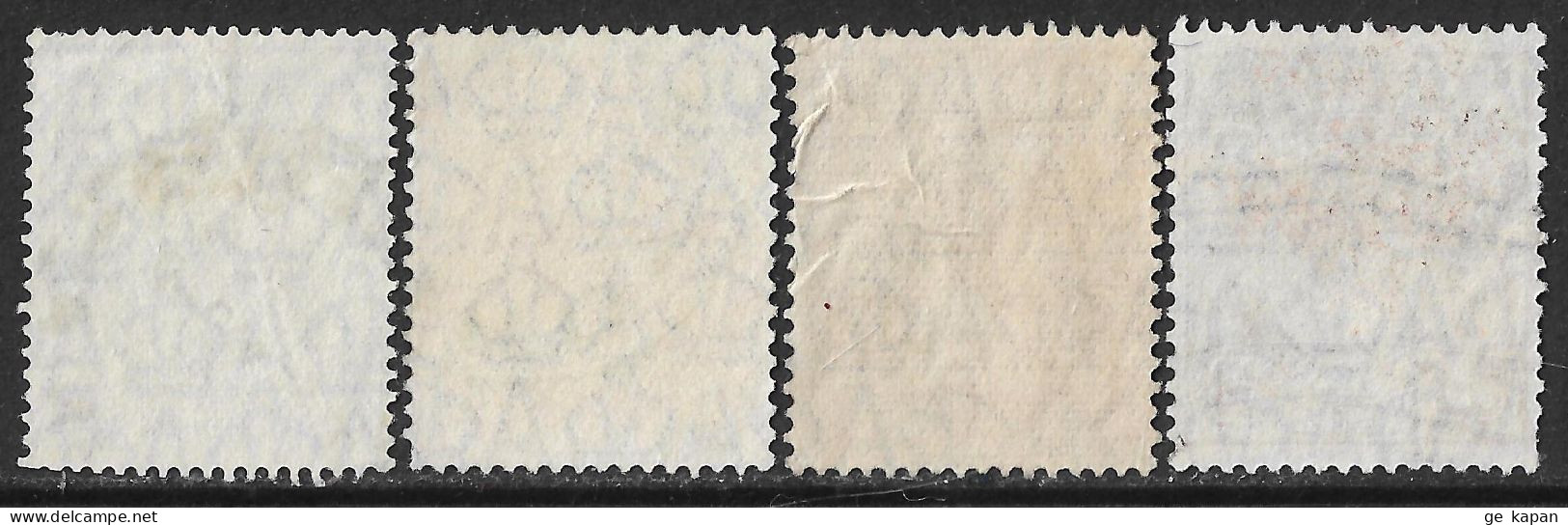 1926-1930 AUSTRALIA SET OF 4 USED STAMPS (Scott # 67b,68,68c,71) CV $7.75 - Used Stamps