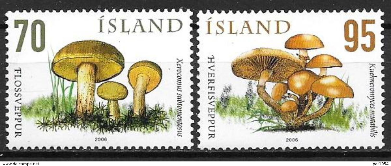 Islande 2006 N°1072/1073 Neufs** Champignons - Ungebraucht