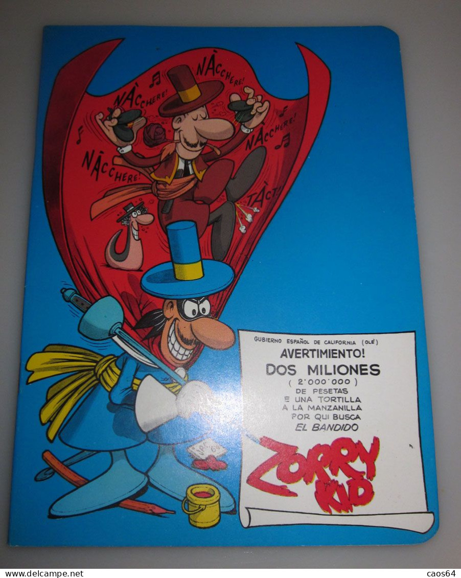 Quaderno Jacovitti Zorry Kid Icci NUOVO Righe Con Margine Vintage 15 X 20 Cm. - Other & Unclassified