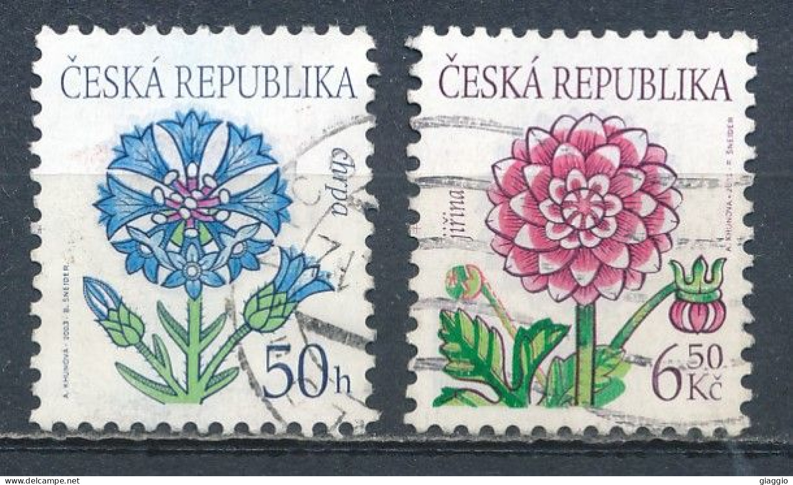 °°° CZECH REPUBLIC - Y&T N°350/351 - 2003 °°° - Used Stamps