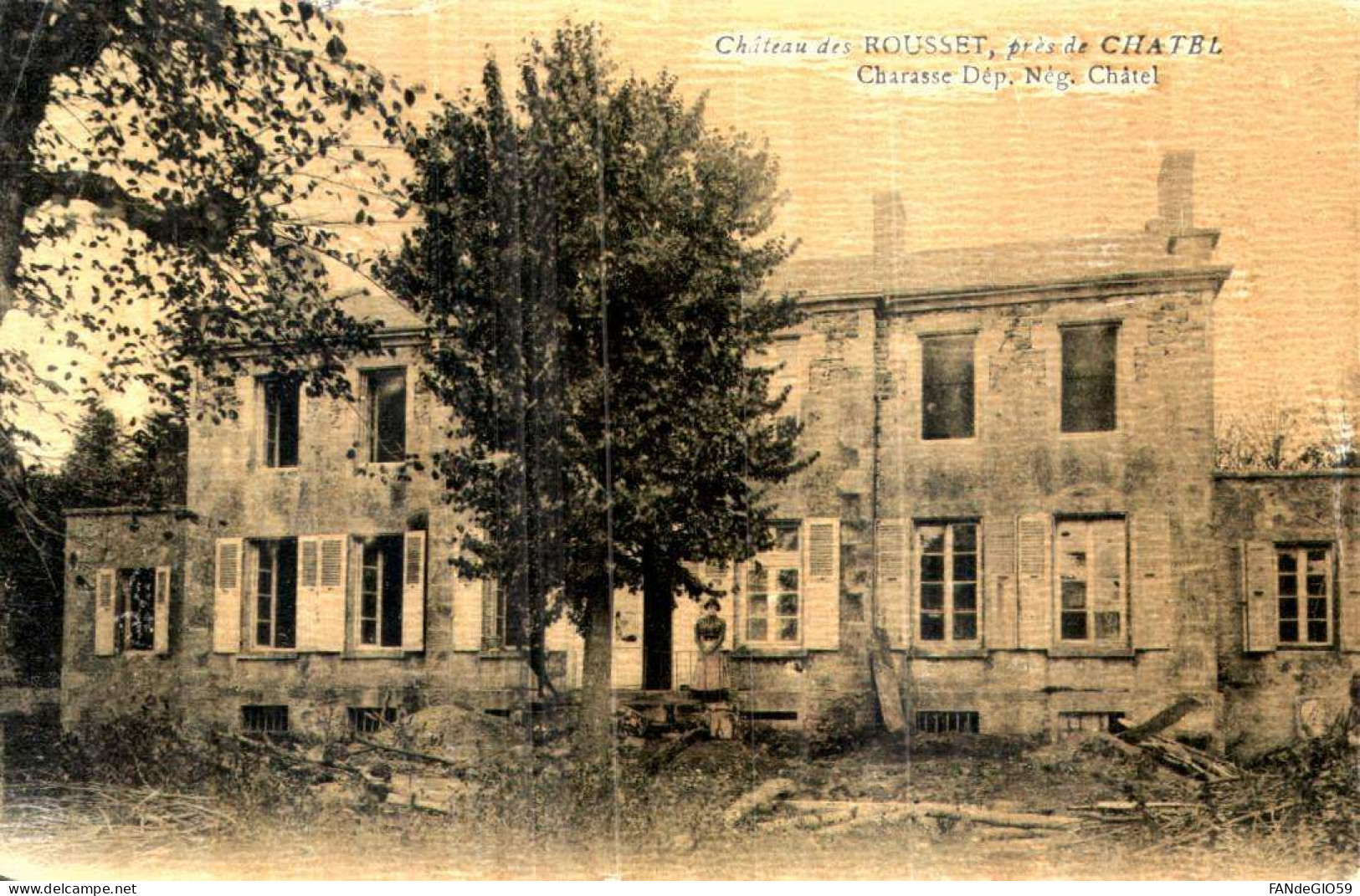 /  CHATEAU   DES ROUSSET  CARTE VERNIE     /// 30 - Châteaux