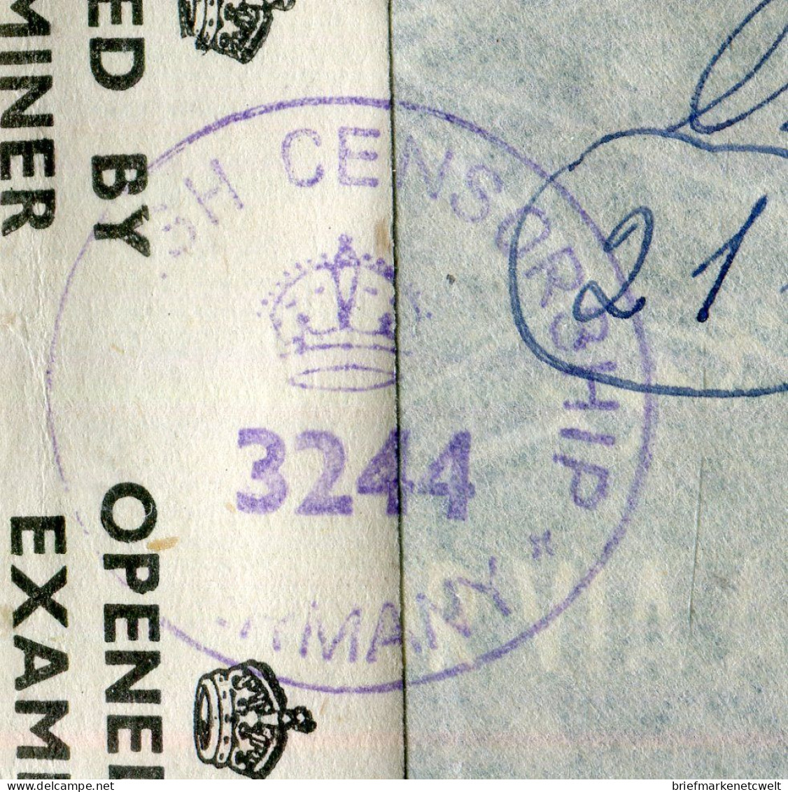 "ARGENTINIEN" 1948, Brief Mit "ZENSUR" (OPENED BY EXAMINER) Nach Deutschland (60054) - Lettres & Documents