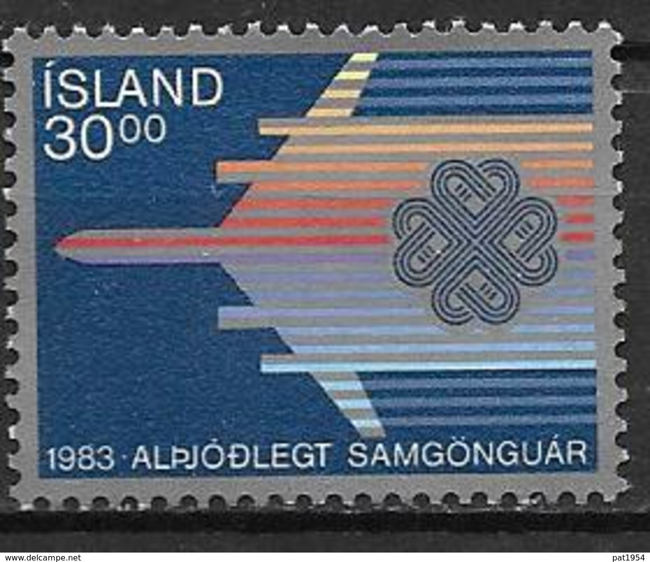 Islande 1983 N° 558 Neuf Année De Communications, Avion - Ongebruikt