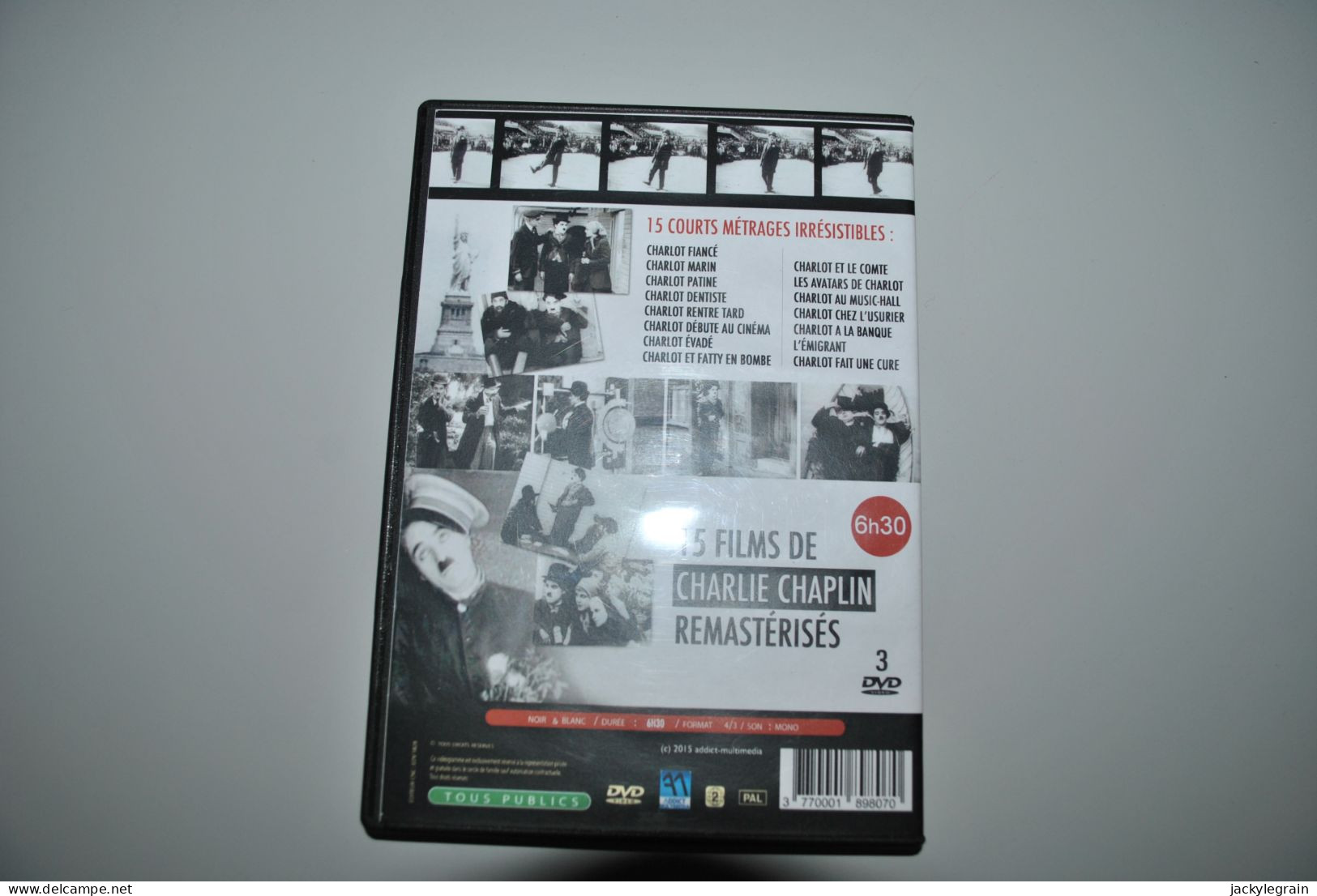 DVD "Chaplin 15 Courts Métrages" VO Anglais/ST Français Comme Neuf Vente En Belgique Uniquement Envoi Bpost 3 € - Classic