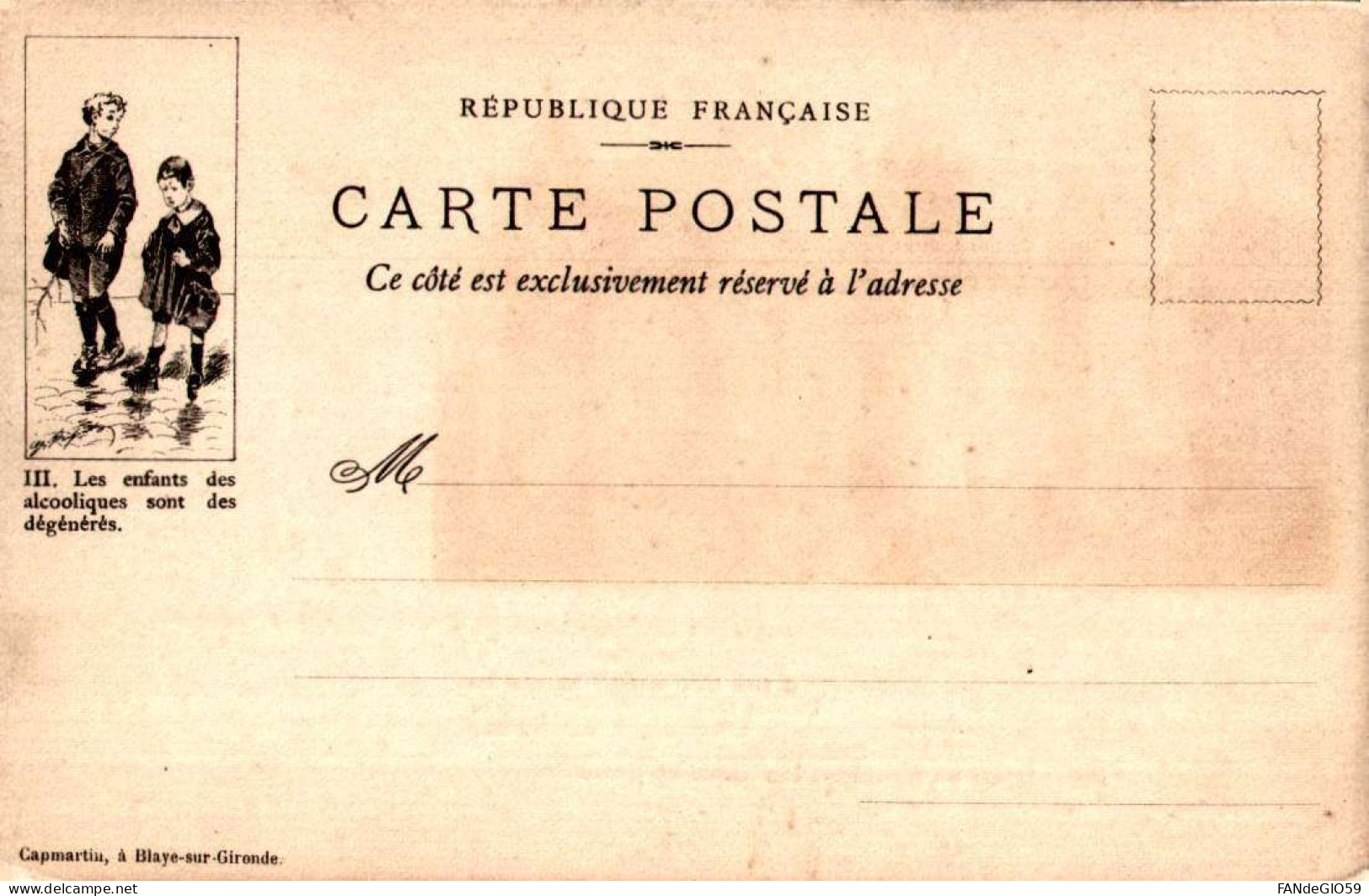 CARTE POSTALE CAPMARTIN  / CHATEAU  DE  BREZE /// 30 - Castelli